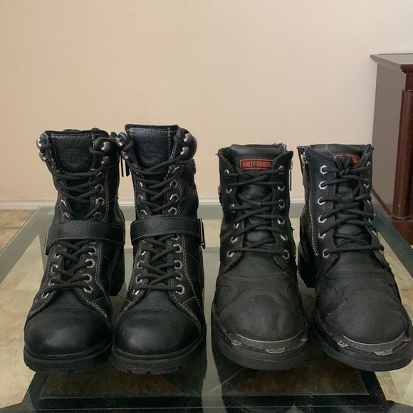“2” HARLEY DAVIDSON Motorcycle Boot Bundle. Sizes 6.5 & 7 - Picture 3 of 17